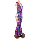 Lace Up Josie Style Catsuit with Oring Cutouts-4