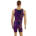 Mens Rainbow Leopard Singlet Romper - 4