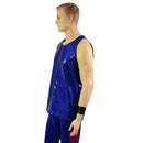 Mens Blue Sparkly Jewel Muscle Tank-6