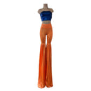 Leggings Style Stilt Pants in Neon Orange Kaleidoscope-7