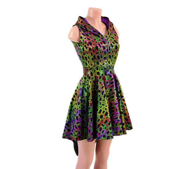 Poisonous Dragon Hoodie Skater Dress and Wings Set