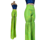 Leggings Style Stilt Pants in Neon Lime Holographic-6