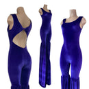 Purple Velvet Twist Back Stilting Costume-1