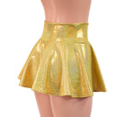 Gold Sparkly Jewel Circle Cut Mini Skirt-4