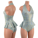 Backless Bella Romper with Ruffle Rump, Created in Frostbite - Coquetry Clothing