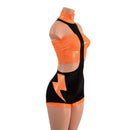 3PC UFO Suit with Bolt Applique and Mega Shoulder Bolero Set - Coquetry Clothing