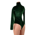 Green Velvet Romper and Breakaway Skirt Set - 7
