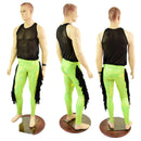 Mens Macho Leggings with Gladiator Fringe-6