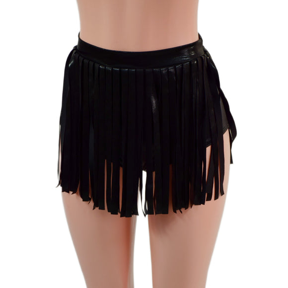 Siren Gladiator Shorts in Black Mystique