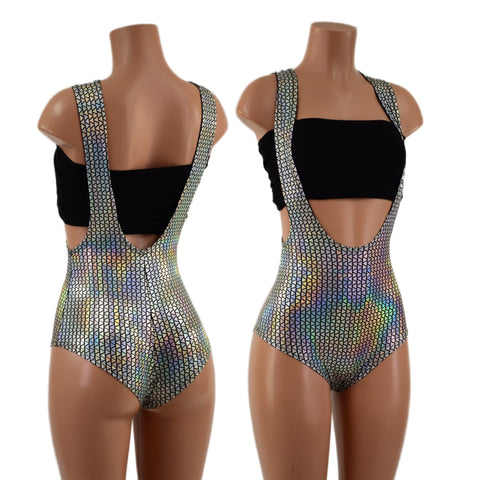 Prism Holographic Suspender Romper (Top sold separately) - Coquetry Clothing