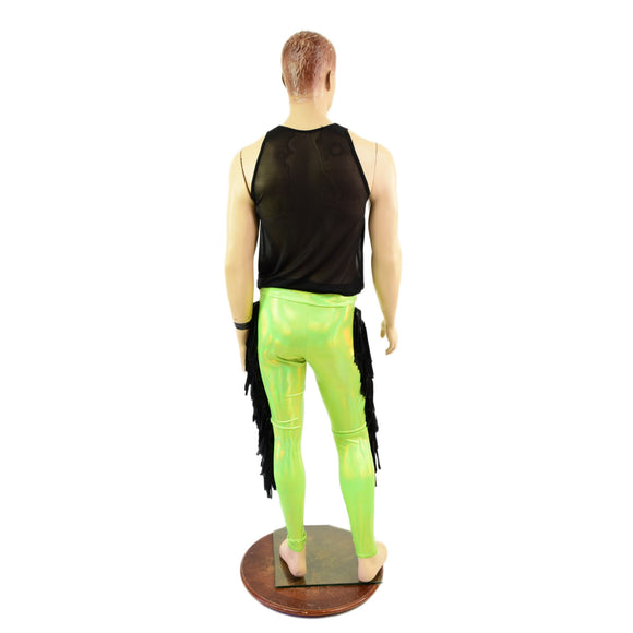 Mens Macho Leggings with Gladiator Fringe