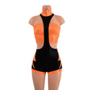 3PC UFO Suit with Bolt Applique and Mega Shoulder Bolero Set - Coquetry Clothing