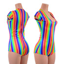 Rainbow Striped Romper-1