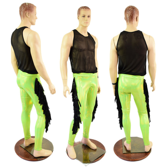 Mens Macho Leggings with Gladiator Fringe
