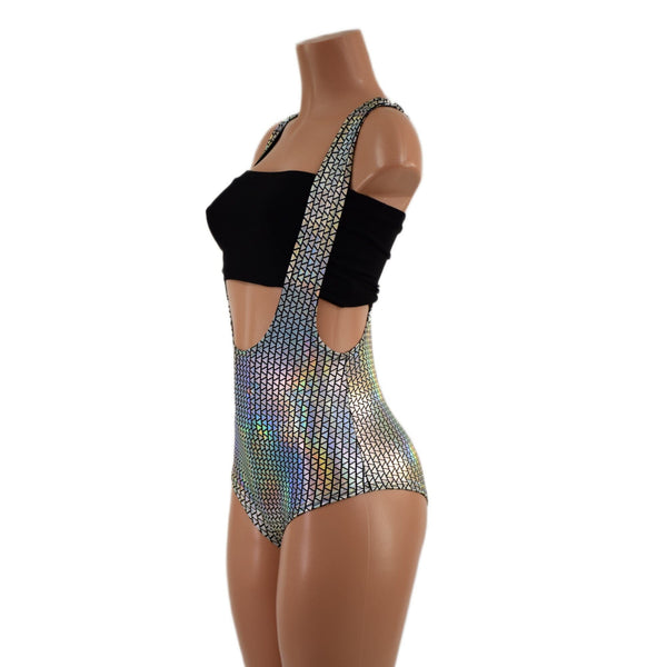 Prism Holographic Suspender Romper (Top sold separately) - 2