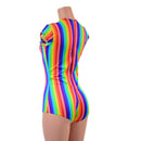 Rainbow Striped Romper-5