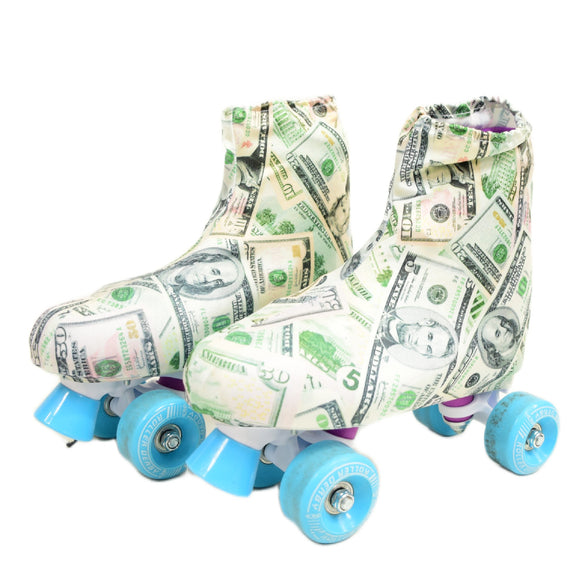 Cold Cash Print Adult Skate Boot Covers