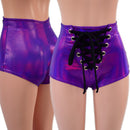 High Waist Pinup Shorts with Front Laceup-1