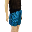 Mens Basketball Shorts with Pockets in Ocean Sparkle-4