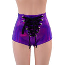 High Waist Pinup Shorts with Front Laceup-5