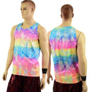 Mens Rainbow Shattered Glass Muscle Tank-1