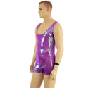 Mens Plumeria Singlet Romper - 3