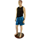 Mens Basketball Shorts with Pockets in Ocean Sparkle-2