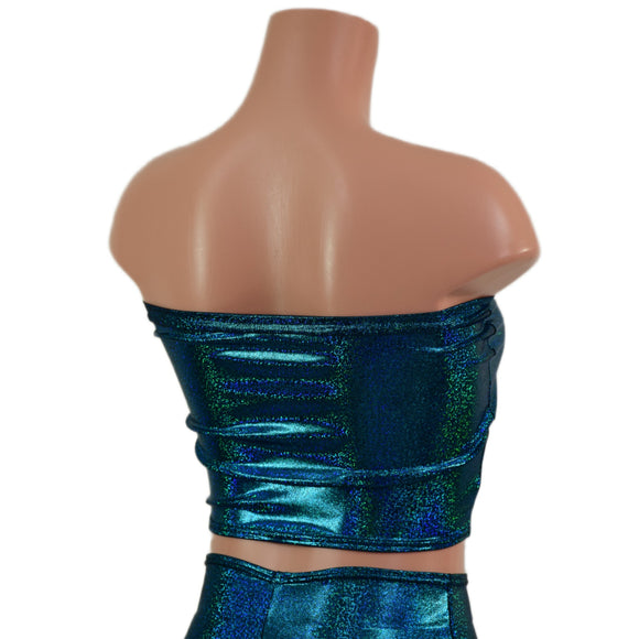 Ocean Sparkle Strapless Tube Top