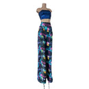 Trouser Style Stilt Pants in UV Glow Galaxy-4