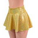 Gold Sparkly Jewel Circle Cut Mini Skirt-3
