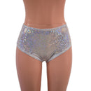 Midrise Siren Shorts in White Kaleidoscope-2