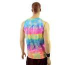 Mens Rainbow Shattered Glass Muscle Tank-5