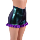 High Waist Shorts with Ruffled Leg-4