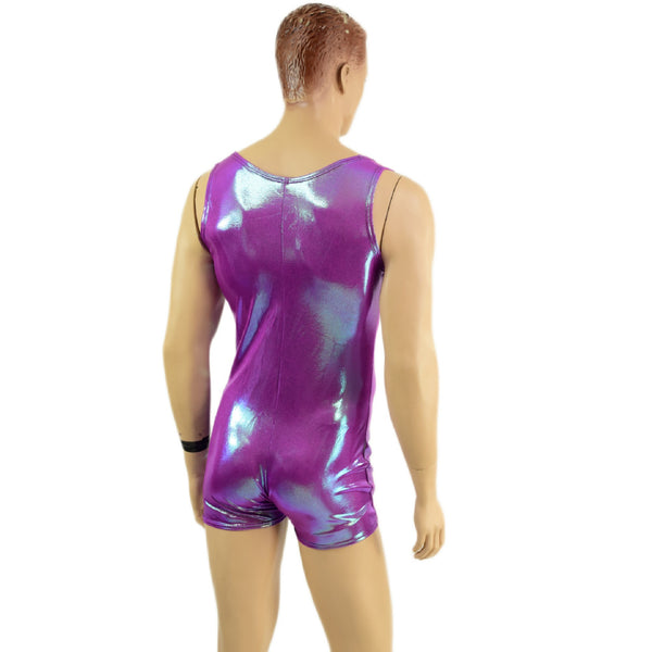Mens Plumeria Singlet Romper - 2