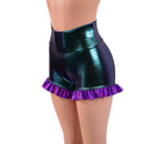 High Waist Shorts with Ruffled Leg-3