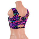 Rainbow Leopard High Or Low Reversible Cutout Oring Mini Crop-2
