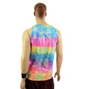 Mens Rainbow Shattered Glass Muscle Tank-4