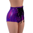 High Waist Pinup Shorts with Front Laceup-2