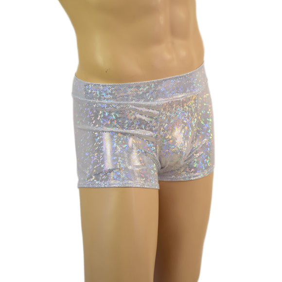Mens Midrise Sahara Shorts Chaps in White Kaleidoscope
