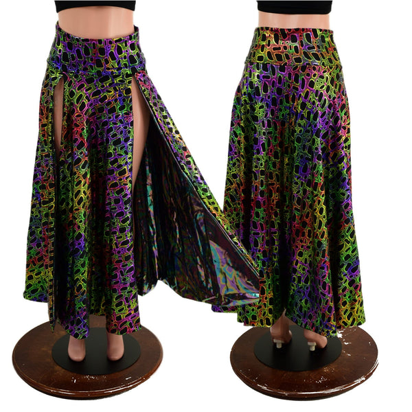 Fully Lined Maxi Skirt with Double Slits - 6