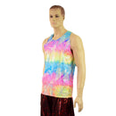 Mens Rainbow Shattered Glass Muscle Tank-2