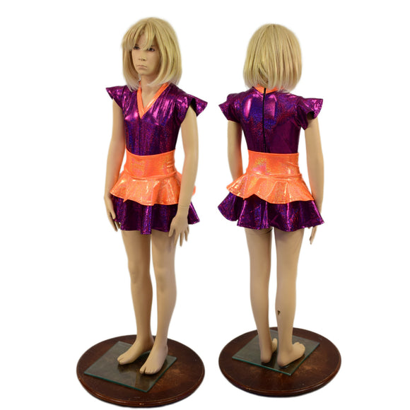 Kids 2PC Romper and Ruffled Skirt Set
