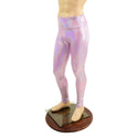 Mens Lilac Holographic Leggings - 5