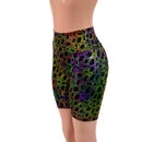 High Waist Bike Shorts in Poisonous-5