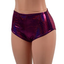 Midrise Siren Shorts in Fuchsia Sparkly Jewel-2