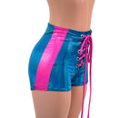 High Waist Lace Up Sailor Shorts with Side Panels-3