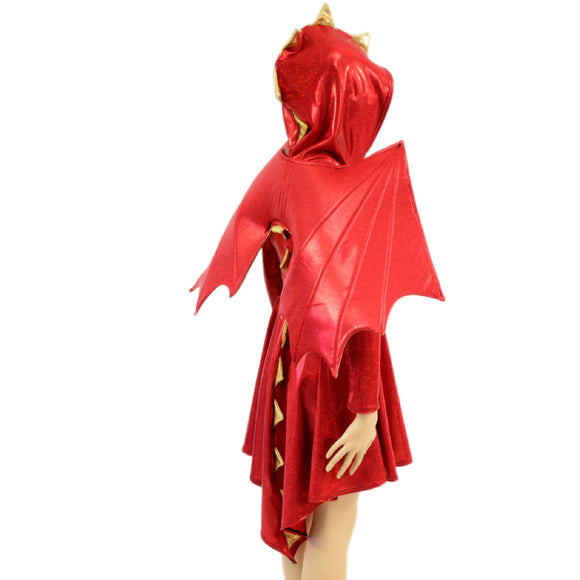 Kids Dragon Tail Skater Dress (+Dragon Wings!)