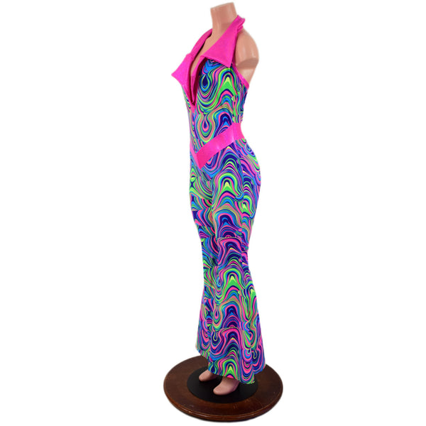 Solar Flare V Front Catsuit with Plunging Showtime Collar - 3