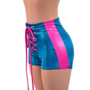High Waist Lace Up Sailor Shorts with Side Panels-2