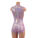 Sleeveless Stella Romper in Lilac Holographic-4
